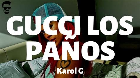 letra gucci los paños|gucci pa los panos letra.